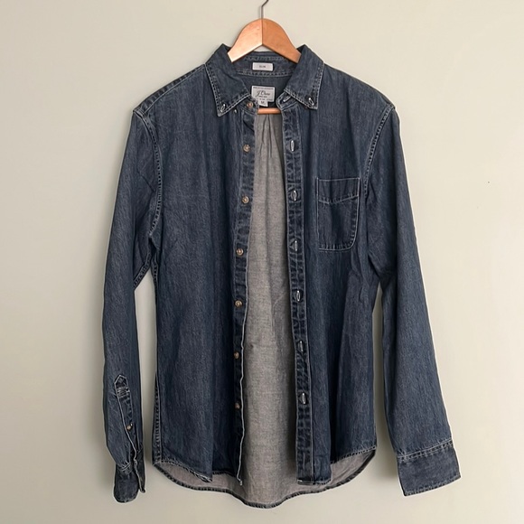J Crew Denim Button Up - Slim - Picture 1 of 3